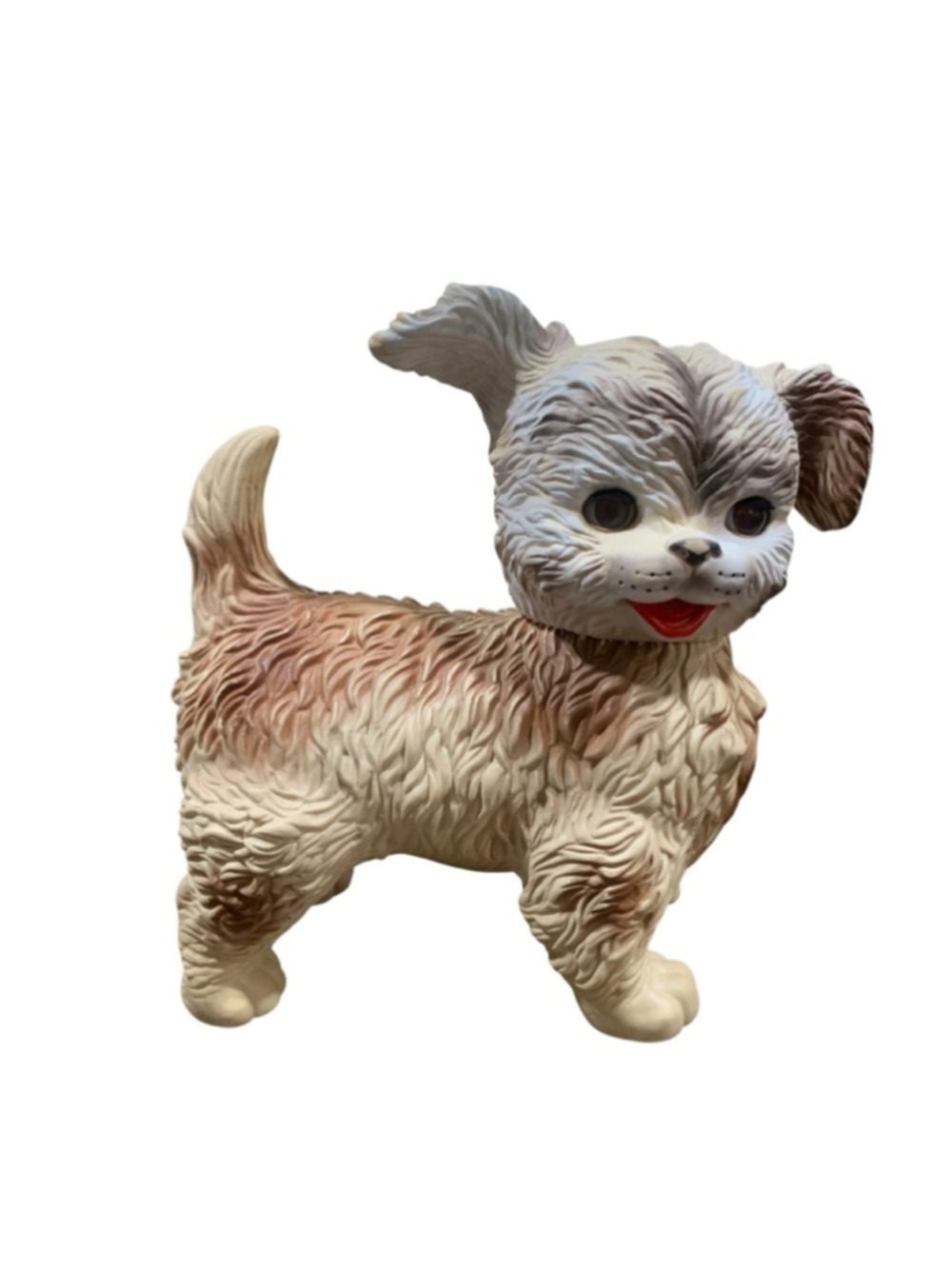 Vntg 60’s The Edward Mosley Co. Arrow plastic squeaky puppy toy multicolor
